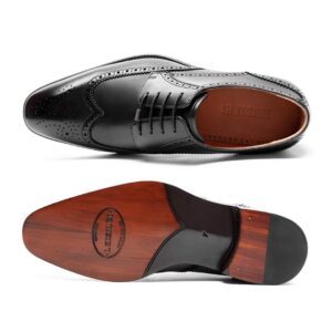 Black Dotted Laced Shoe